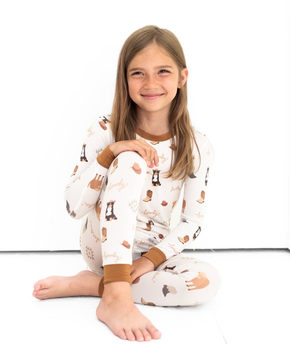 Hugga Babies Bedtime Buckaroo Two - Piece Set - Everetts Place Boutique - 