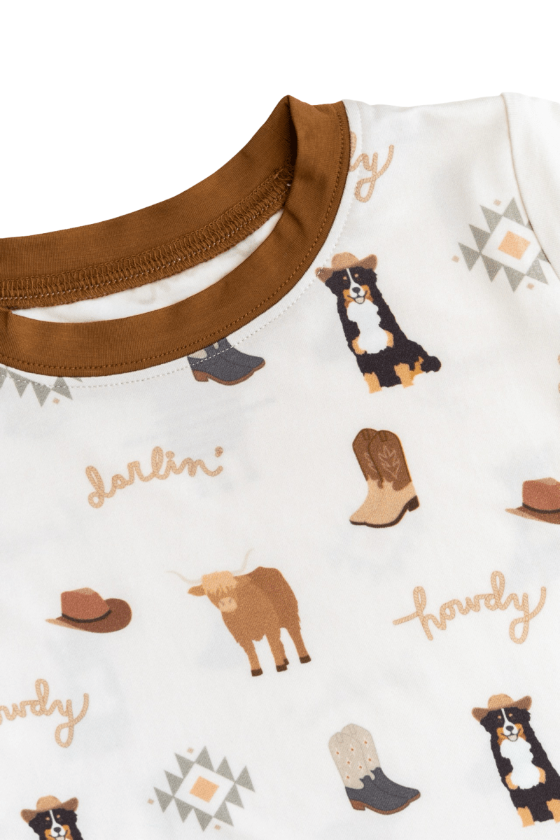 Hugga Babies Bedtime Buckaroo Two - Piece Set - Everetts Place Boutique - 