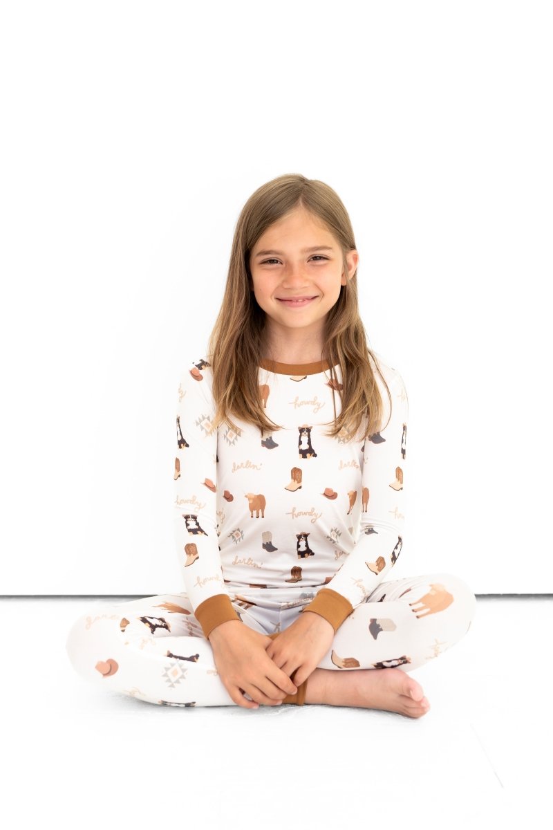 Hugga Babies Bedtime Buckaroo Two - Piece Set - Everetts Place Boutique - 
