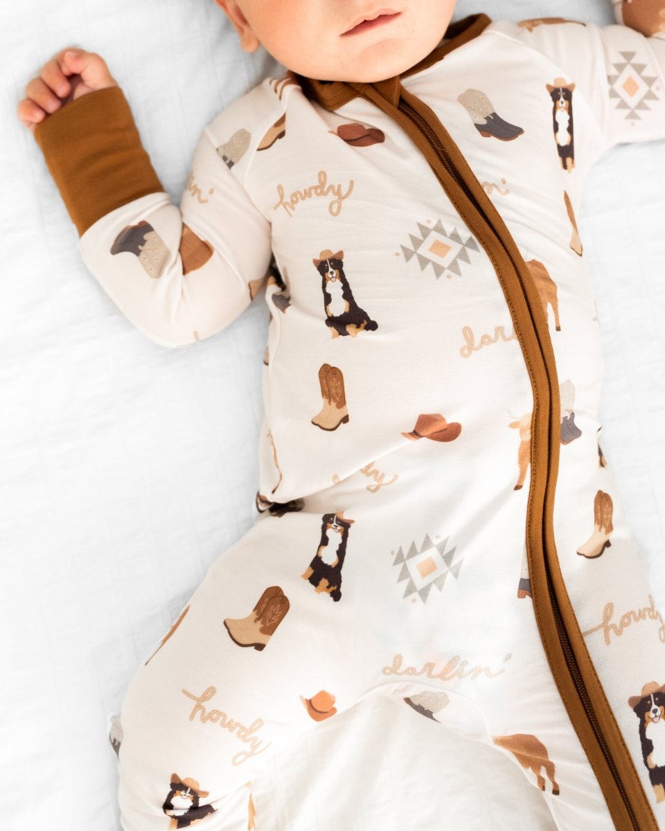 Hugga Babies Bedtime Buckaroo Zipper Lounger - Everetts Place Boutique - 