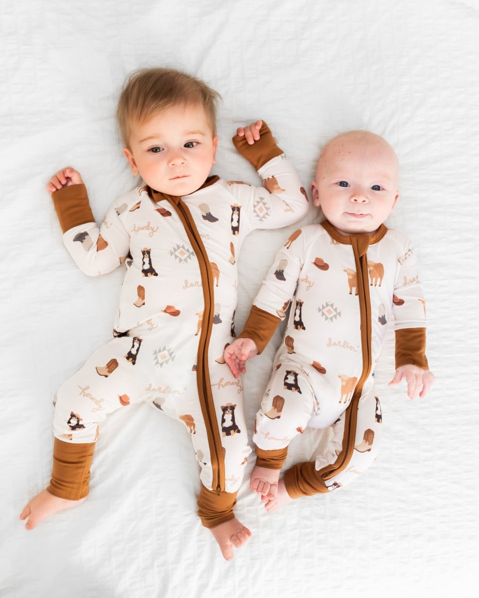 Hugga Babies Bedtime Buckaroo Zipper Lounger - Everetts Place Boutique - 