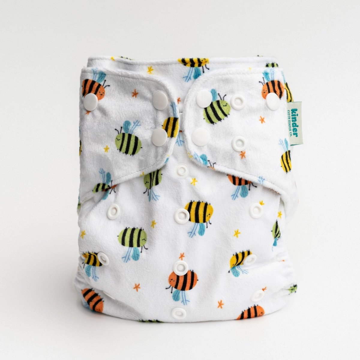 Kinder Cloth Diaper Co. Minky Fleece Cloth Diaper - Patterned Lounger with Wicking Jersey - Everetts Place Boutique - 