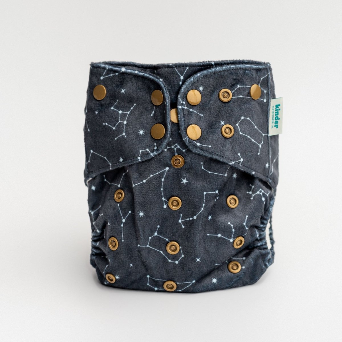 Kinder Cloth Diaper Co. Minky Fleece Cloth Diaper - Patterned Lounger with Wicking Jersey - Everetts Place Boutique - 