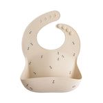 Silicone Baby Bib, Polka Dot Print by Mushie