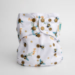 Animals and Insects: Essentials Pocket Cloth Diaper with Athletic Wicking Jersey, Grows with your Baby - Everetts Place Boutique - Pocket Diaper