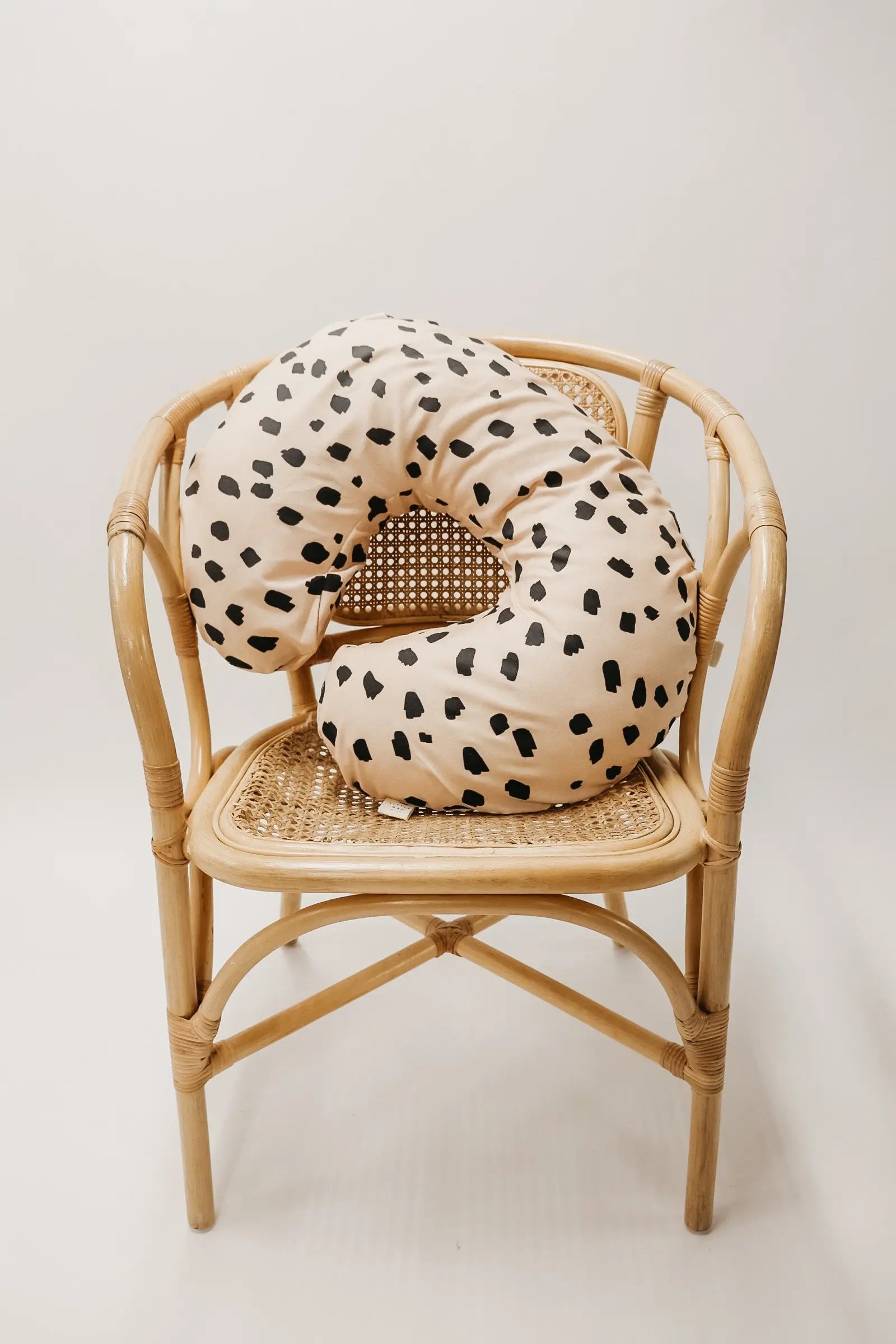 Little Mae & Co Beige Black Marks Sahara Nursing Pillow Cover - 