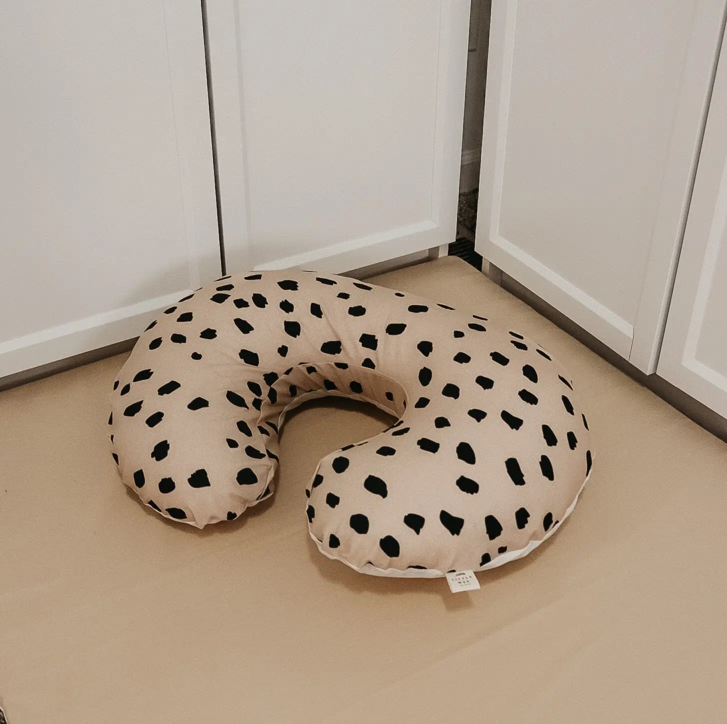 Little Mae & Co Beige Black Marks Sahara Nursing Pillow Cover - 