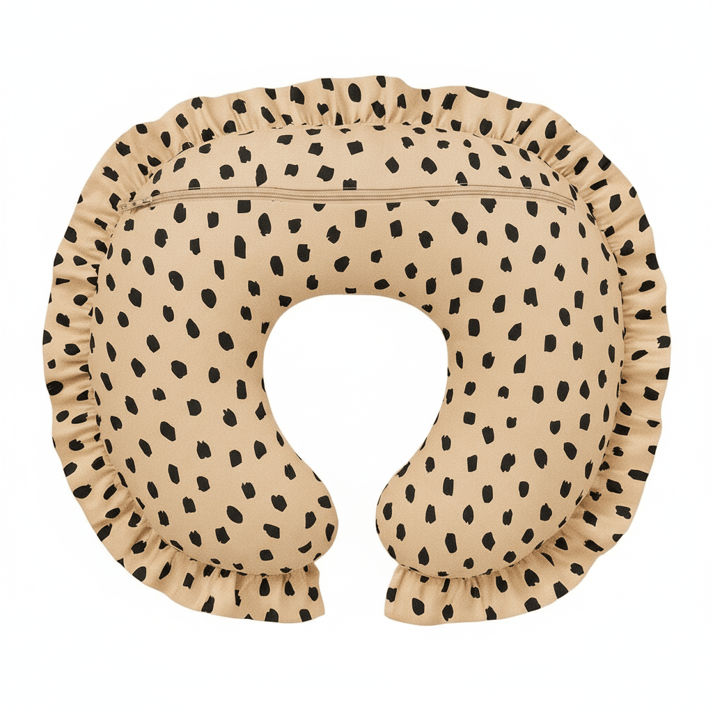Little Mae & Co Beige Black Marks Sahara Nursing Pillow Cover - 