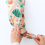 Organic The Forever Swaddle Blanket | Desert Cactus (Beige) by Raising Mama at Everetts Place
