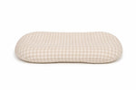 Little Mae & Co Beige Gingham Baby Lounger Cover - 