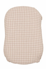 Little Mae & Co Beige Gingham Baby Lounger Cover - 
