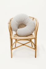 Little Mae & Co Beige Gingham Nursing Pillow Cover - 