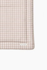 Little Mae & Co Beige Gingham Padded Baby Play Mat - 