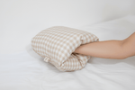 Little Mae & Co Beige Gingham Travel Cradle Arm PillowEveretts Place