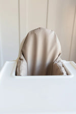 Little Joy Co. Beige Vegan Leather Cushion Cover Ikea Antilop Highchair - Everetts Place Boutique - 