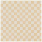 Little Mae & Co Beige & White Checkered Baby Lounger Cover - 
