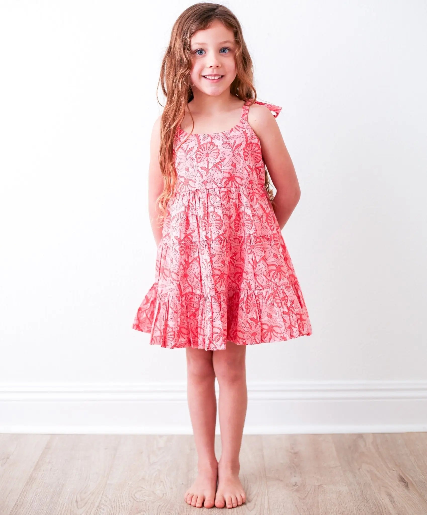 Bella Pink Floral Dress - Shoulder, Day Dress, Dress, Fashion, One-piece garment | Everetts Place