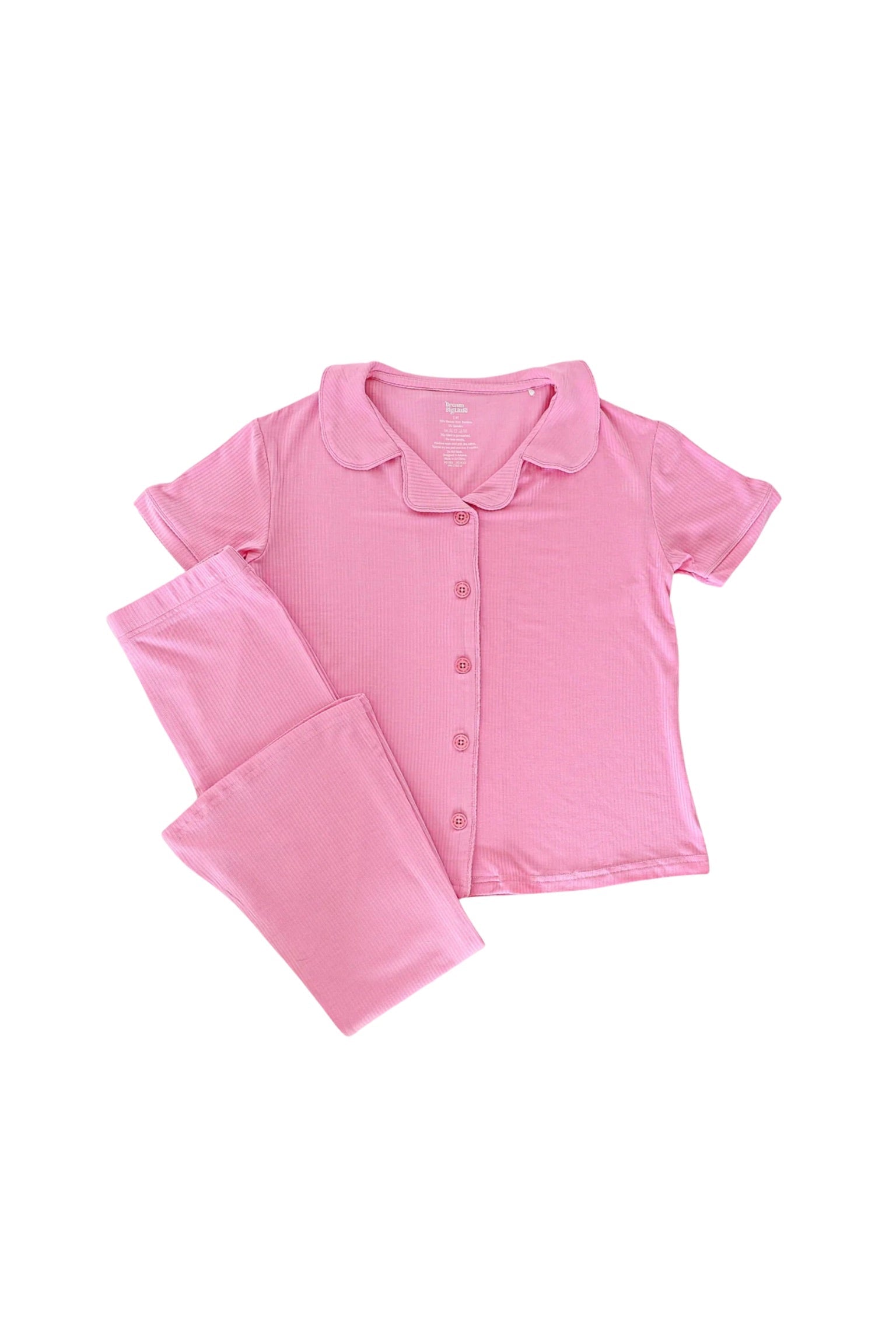 DREAM BIG LITTLE CO BELLA PINK RIB DREAM GIRL'S FLARE SETEveretts Place
