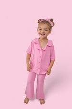 DREAM BIG LITTLE CO BELLA PINK RIB DREAM GIRL'S FLARE SETEveretts Place