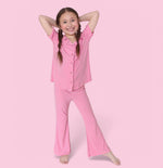 DREAM BIG LITTLE CO BELLA PINK RIB DREAM GIRL'S FLARE SETEveretts Place