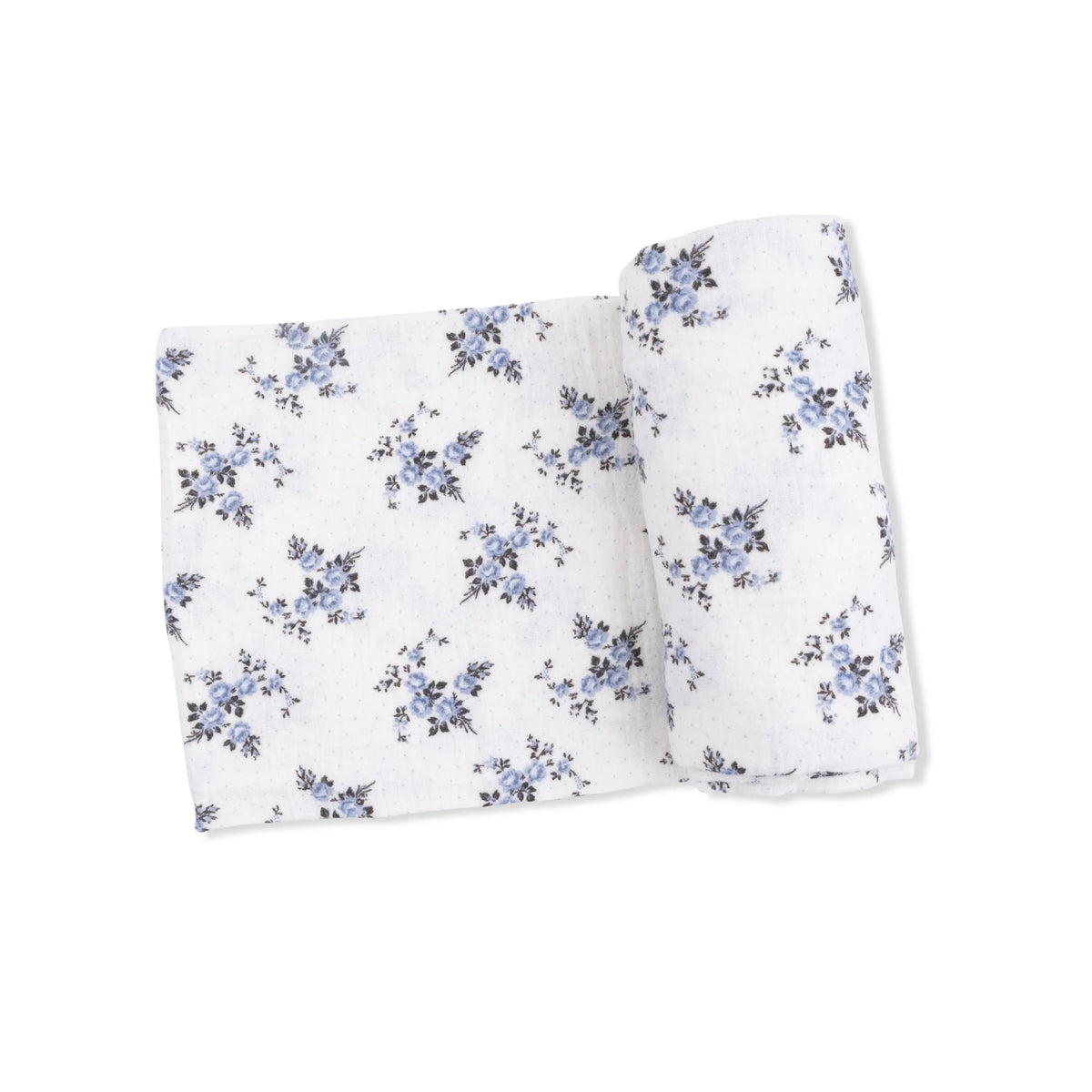 Belle Rosette Dot - Swaddle Blanket - White, Linens, Bed sheet, Napkin, Motif | Everetts Place