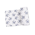 Belle Rosette Dot - Swaddle Blanket - White, Linens, Bed sheet, Napkin, Motif | Everetts Place
