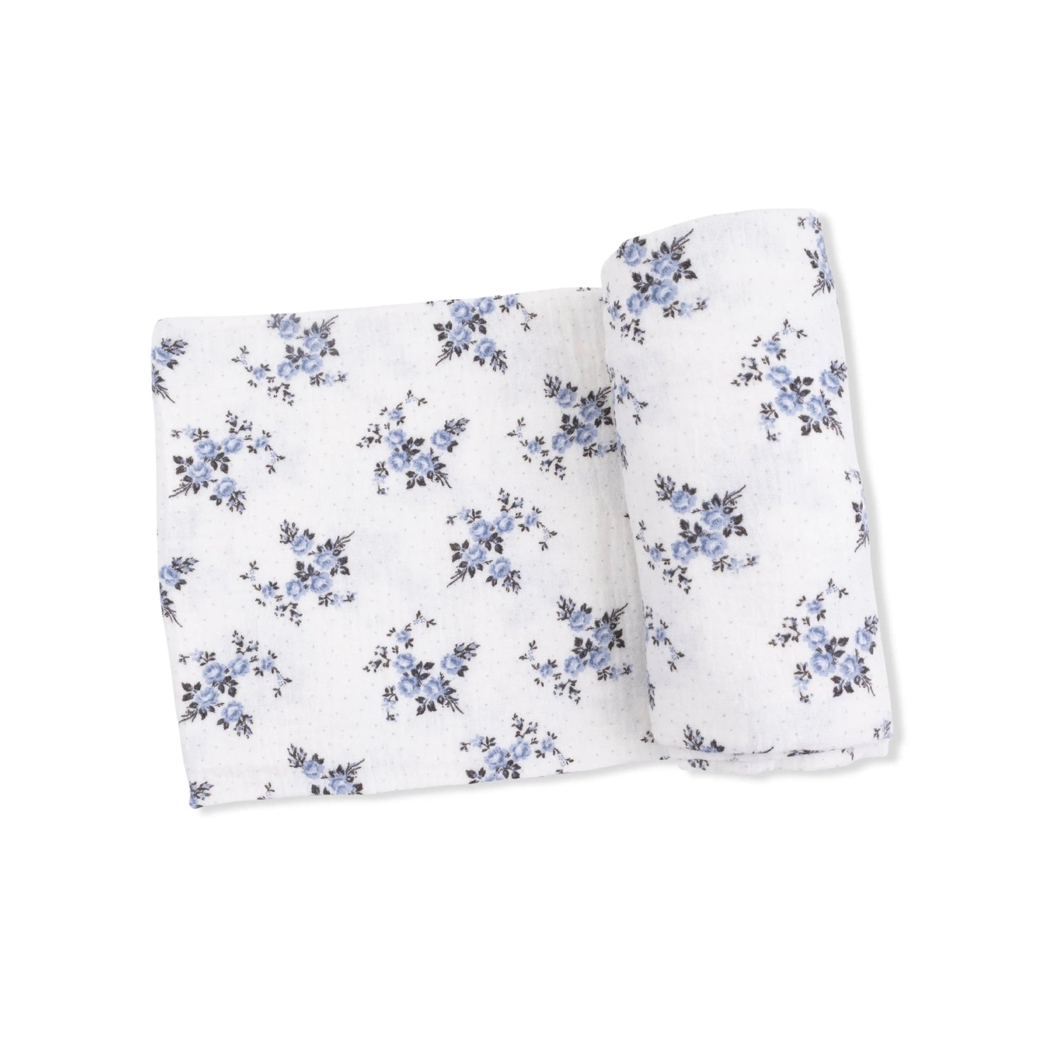 Belle Rosette Dot - Swaddle Blanket - White, Linens, Bed sheet, Napkin, Motif | Everetts Place