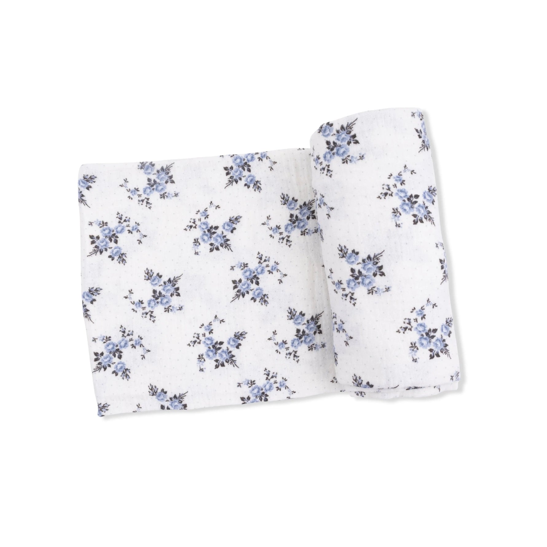 Belle Rosette Dot - Swaddle Blanket - White, Linens, Bed sheet, Napkin, Motif | Everetts Place