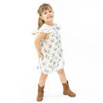 Angel Dear Belle Rosette Dot - V - Neck Dress and Bloomer - 