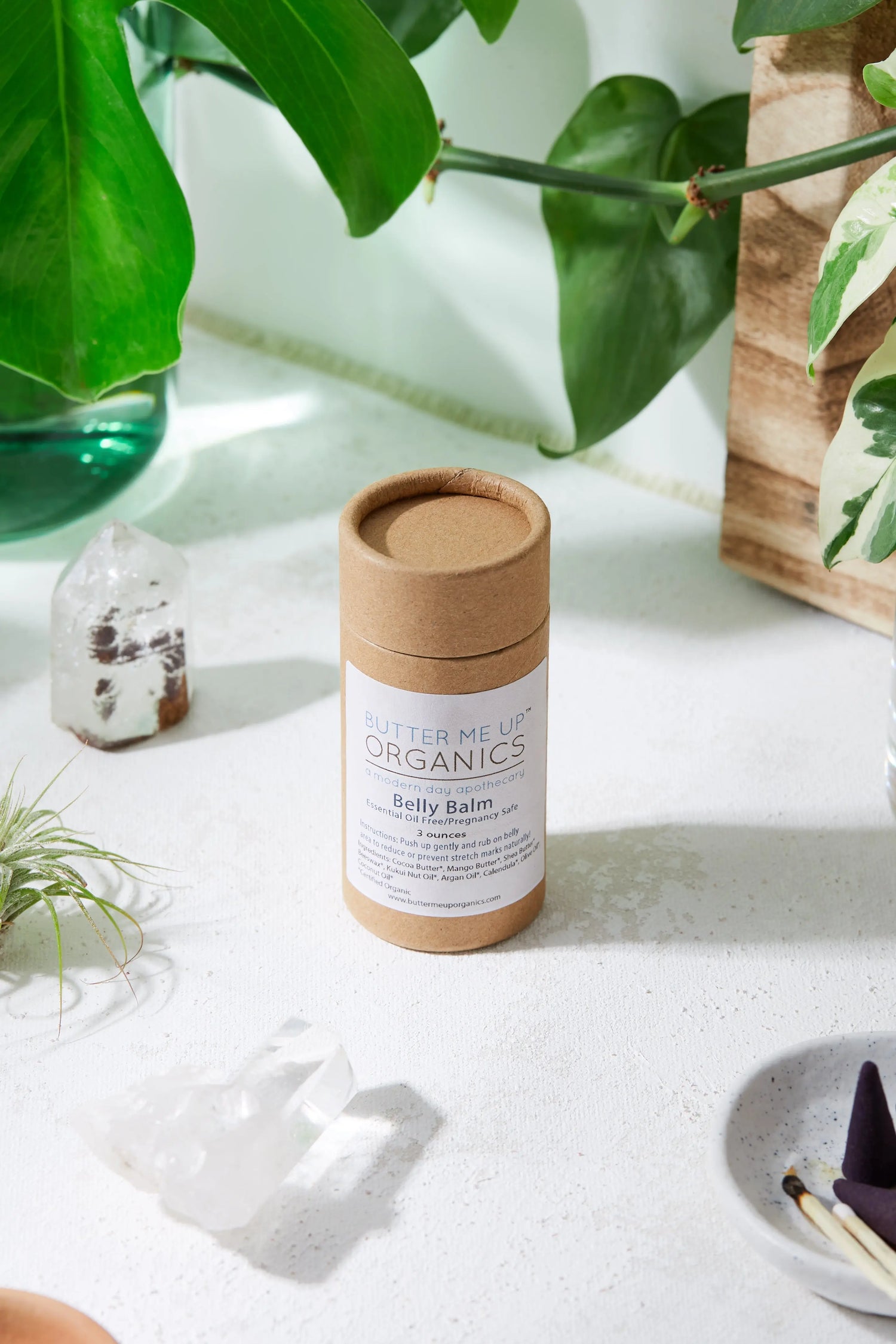 Butter Me Up Organics Organic Belly Balm for Stretch Mark Prevention for Expecting Mothers - Health & Beauty > Personal Care > Cosmetics > Skin Care > Lotions & Moisturizers Body, baby