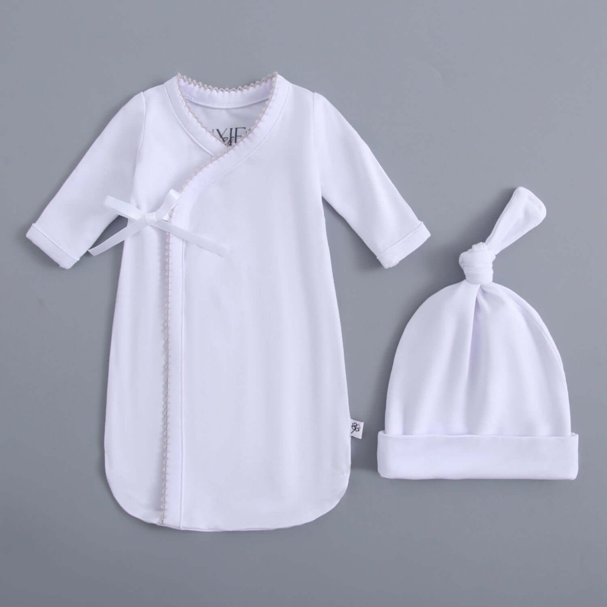 Luxie Charm Bereavement Gown & Hat Set - Everetts Place Boutique - 