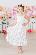 Mila & Rose ® Berries & Bows Ruffle Maxi Dress - 