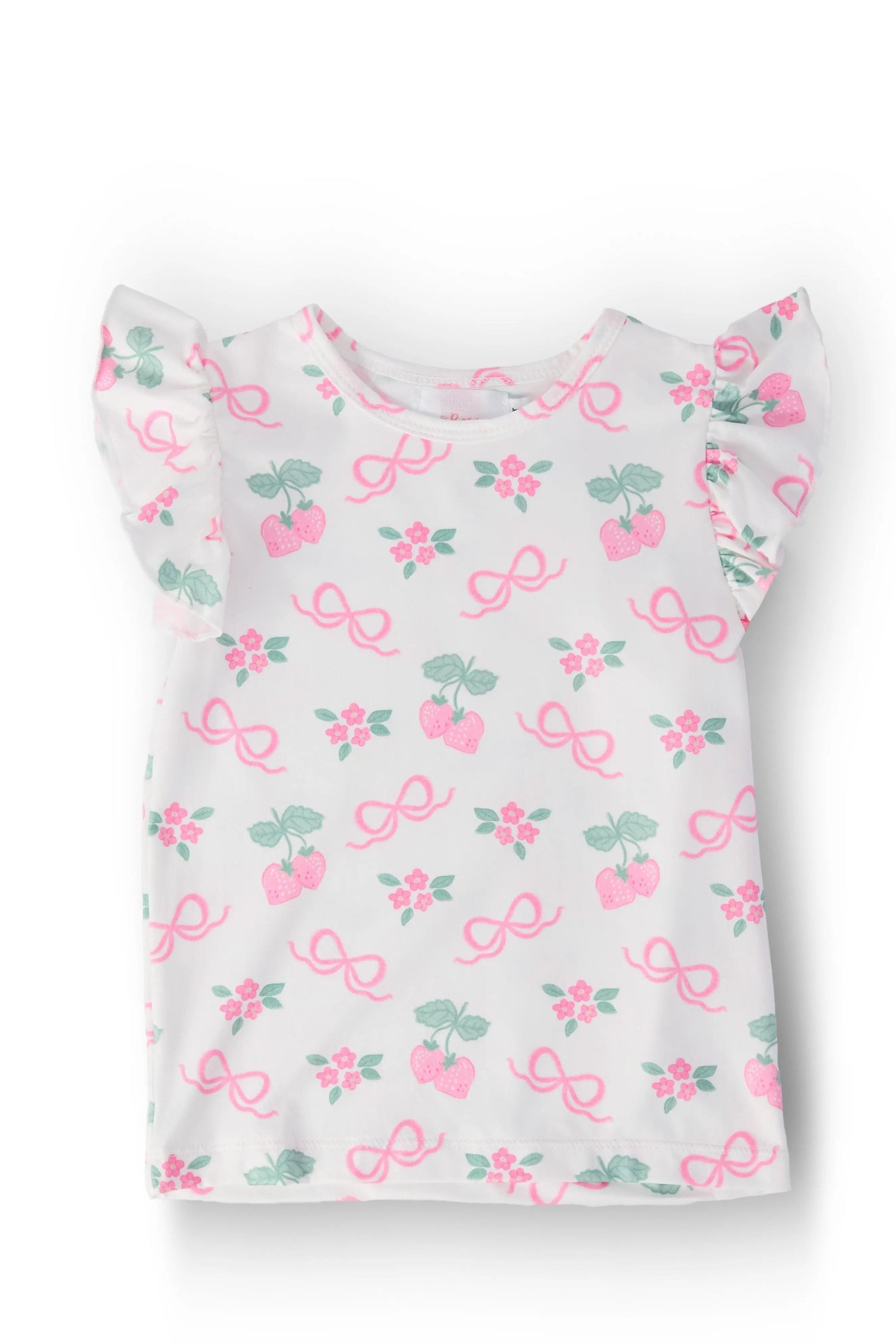 Mila & Rose ® Berries & Bows S/S Ruffle Tee - 