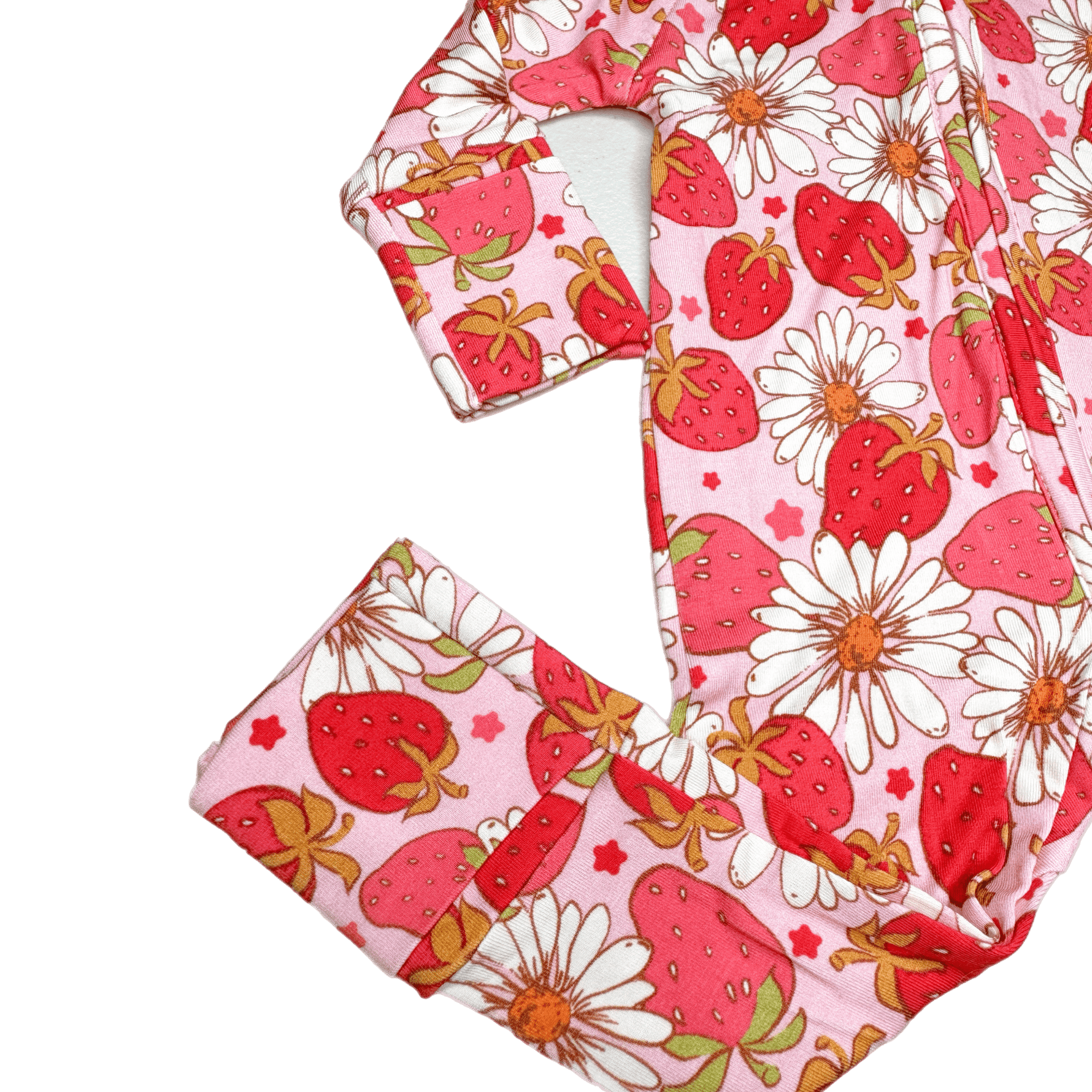 Texas Tushies Berry Cute Bamboo Viscose Zippies with Soft Stretch for Kids Sleepwear - Baby & Toddler Baby & Toddler Clothing