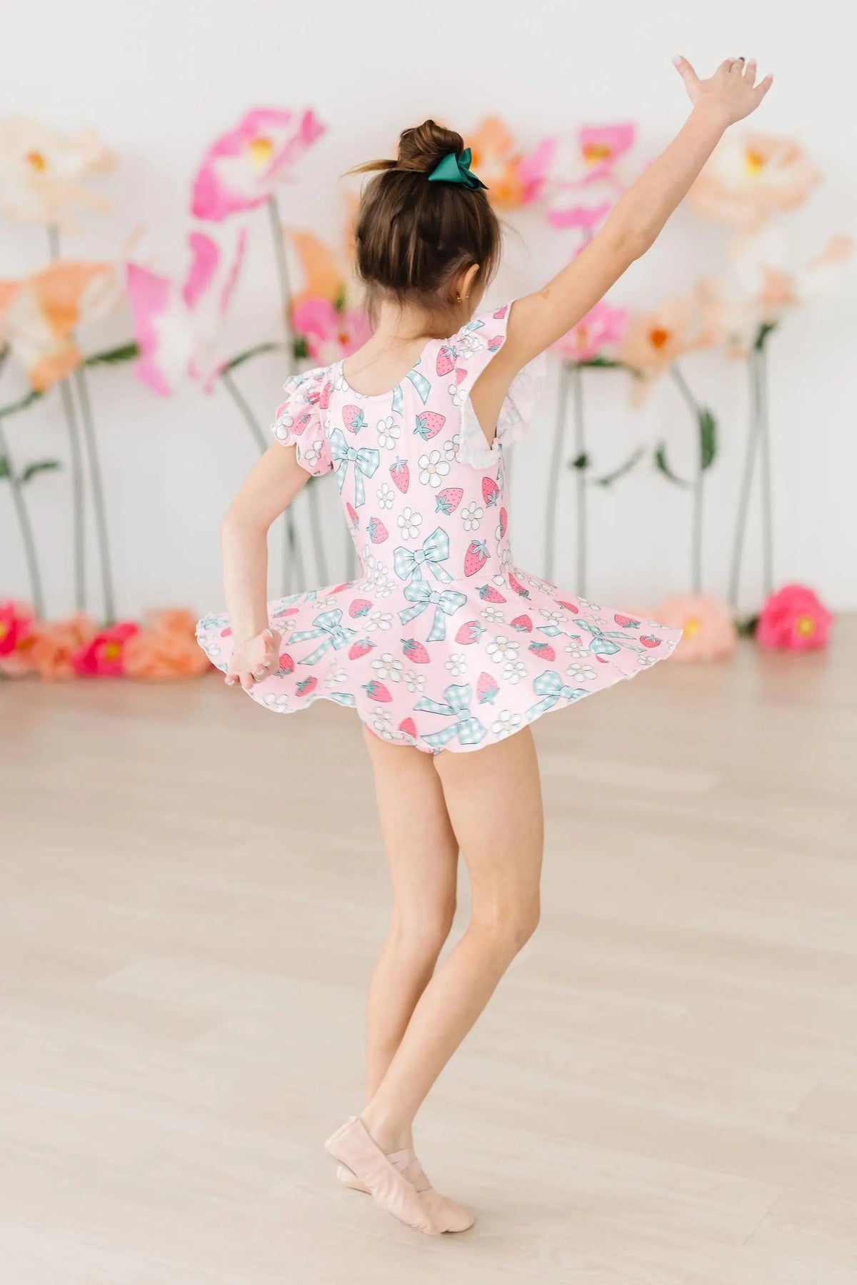 Mila & Rose ® Berry Picnic S/S Twirl Leotard - 