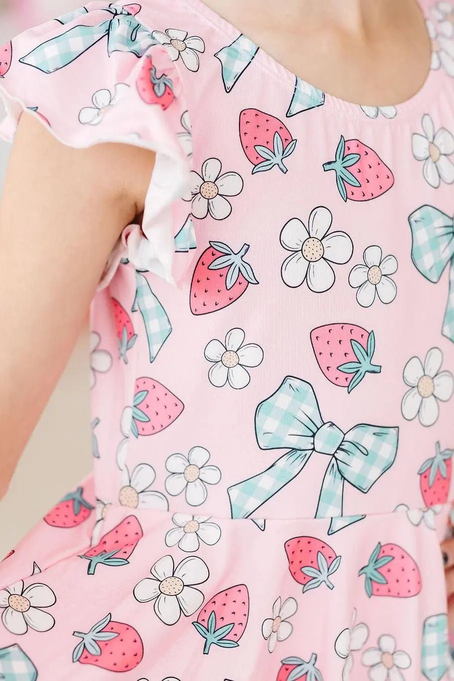 Mila & Rose ® Berry Picnic S/S Twirl Leotard - 