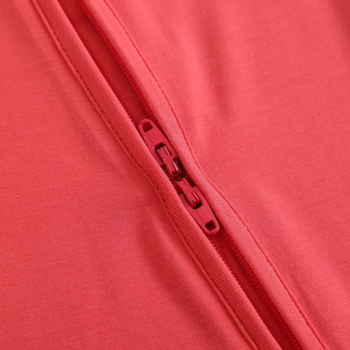 Luxie Charm Berry Red Zippered Baby Romper - Everetts Place Boutique - 