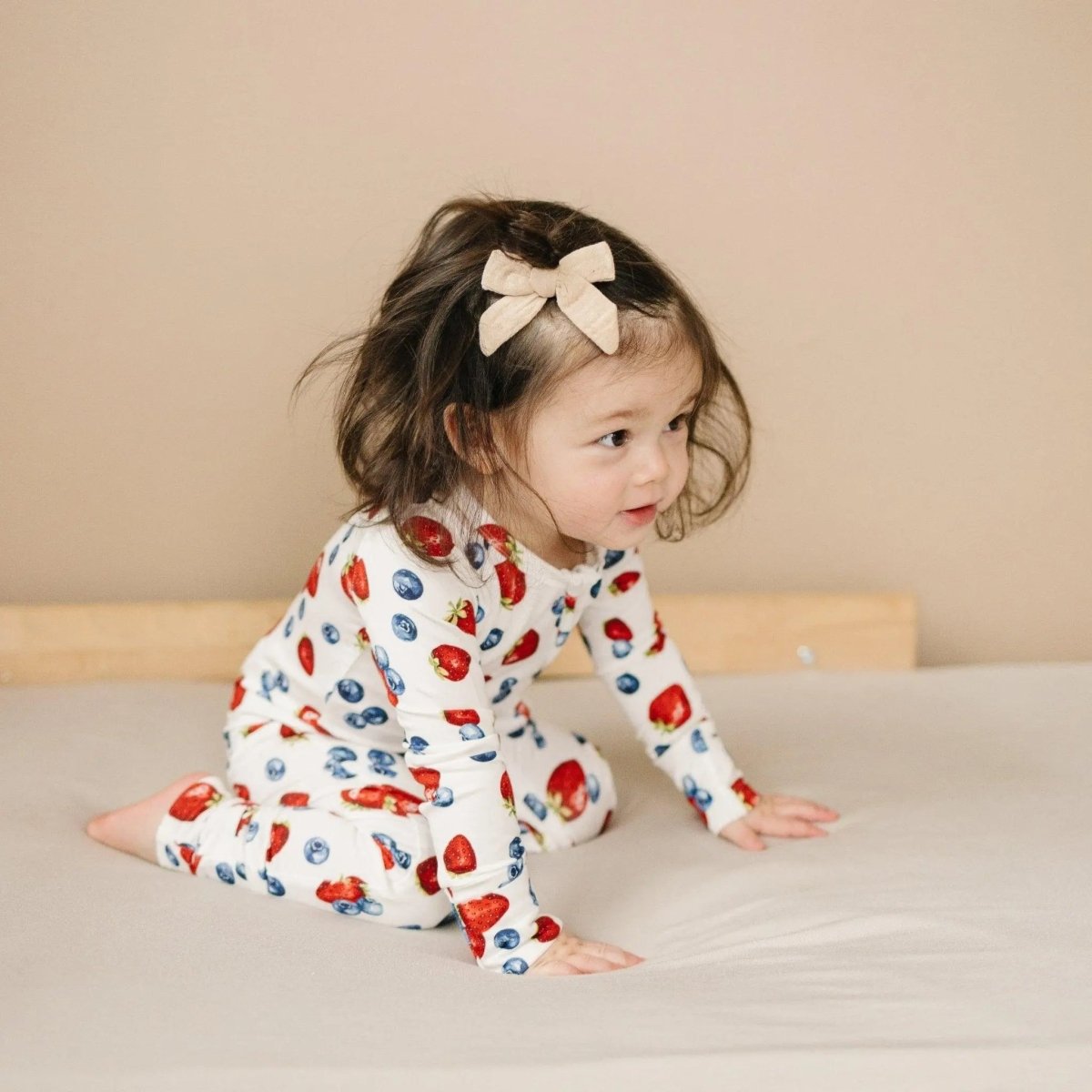 Little Joy Co. Berry Sweet Bamboo Zippy Romper For Babies Soft Comfort - Everetts Place Boutique - 