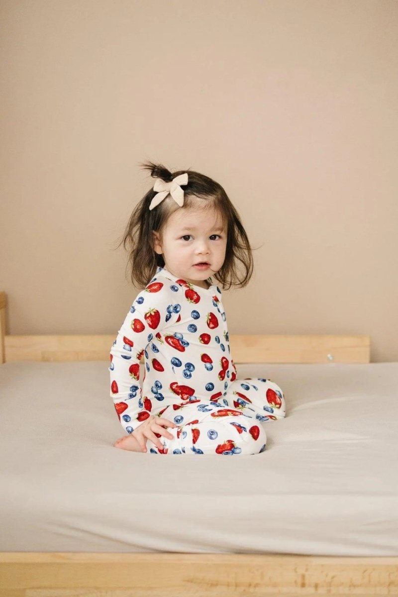 Little Joy Co. Berry Sweet Bamboo Zippy Romper For Babies Soft Comfort - Everetts Place Boutique - 