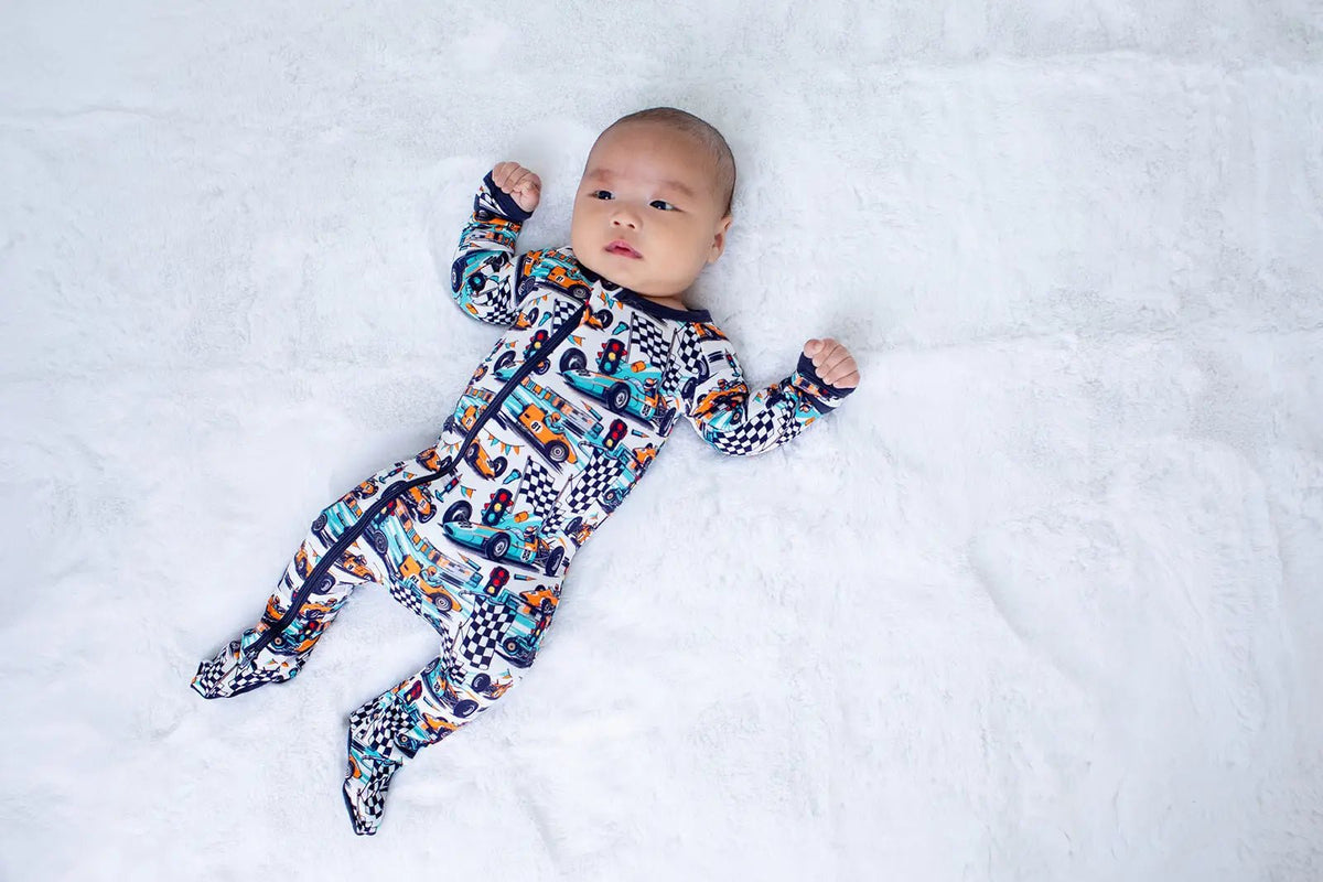 Bestaroo Bestaroo Apex Dreams Footie Baby One Piece With Dual Zipper - 