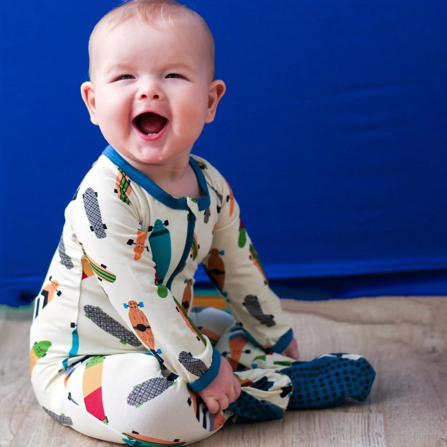 Bestaroo Bestaroo Baby Footed Pajamas With Zipper And Built In Mitts - 