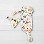 Bestaroo Bestaroo Bamboo Gown And Hat Set For 0 - 3 Months With Mittens - 