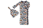 Bestaroo Bestaroo Bamboo Gown and Hat Set for Babies Up to 3 Months - 