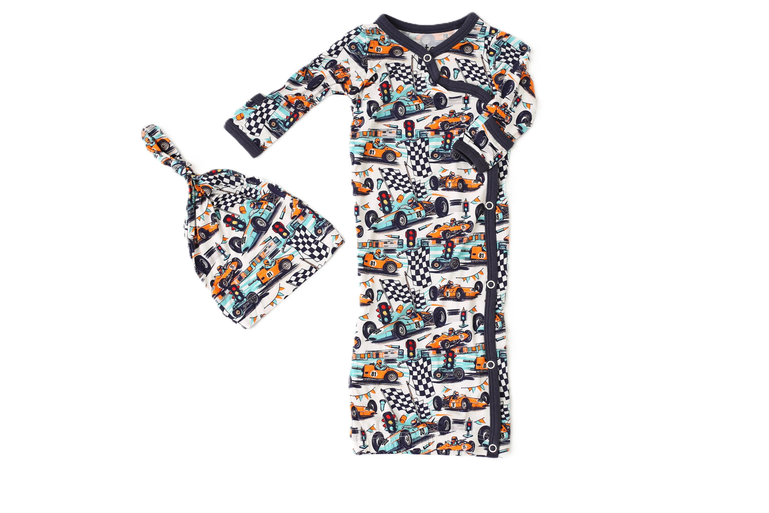 Bestaroo Bestaroo Bamboo Gown and Hat Set for Babies Up to 3 Months - 