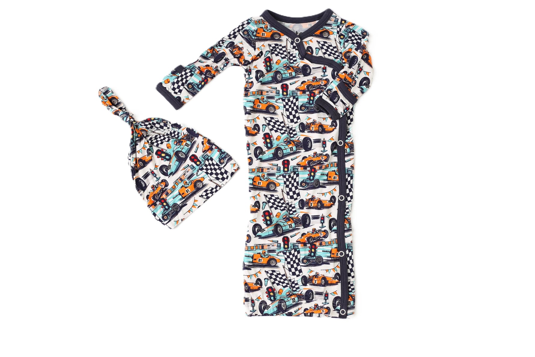Bestaroo Bestaroo Bamboo Gown and Hat Set for Babies Up to 3 Months - 