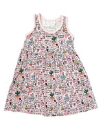 Bestaroo Bestaroo Bamboo Toddler Dress Racerback Twirl Ready Comfortable Soft Fabric - 