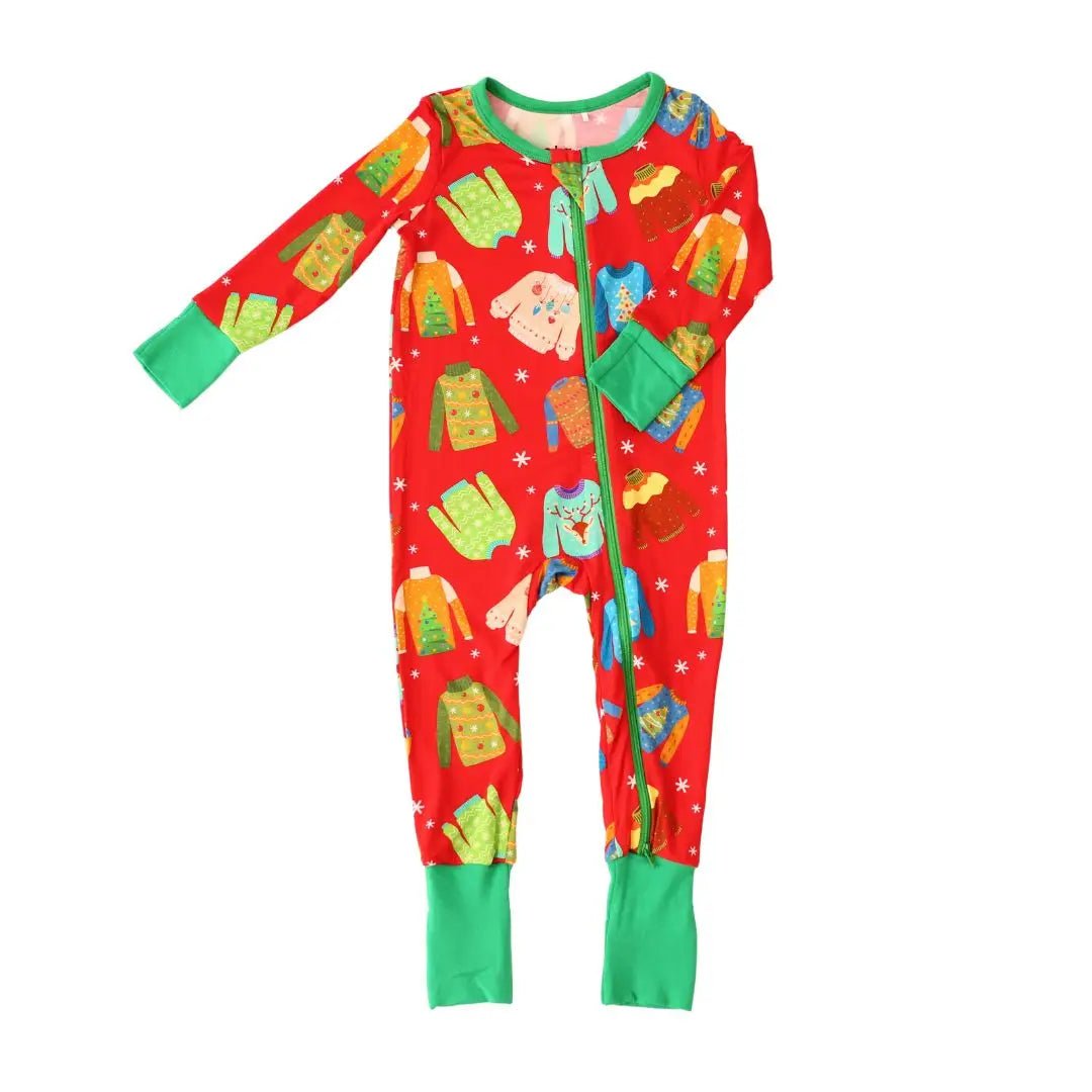 Bestaroo Bestaroo Bamboo Viscose Convertible Baby Coverall With Grippy Feet 2 Way Zipper - 