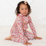 Bestaroo Bestaroo Blush Bloom Zipper Hoodie for Kids Plush Bamboo Cotton Warmth - 