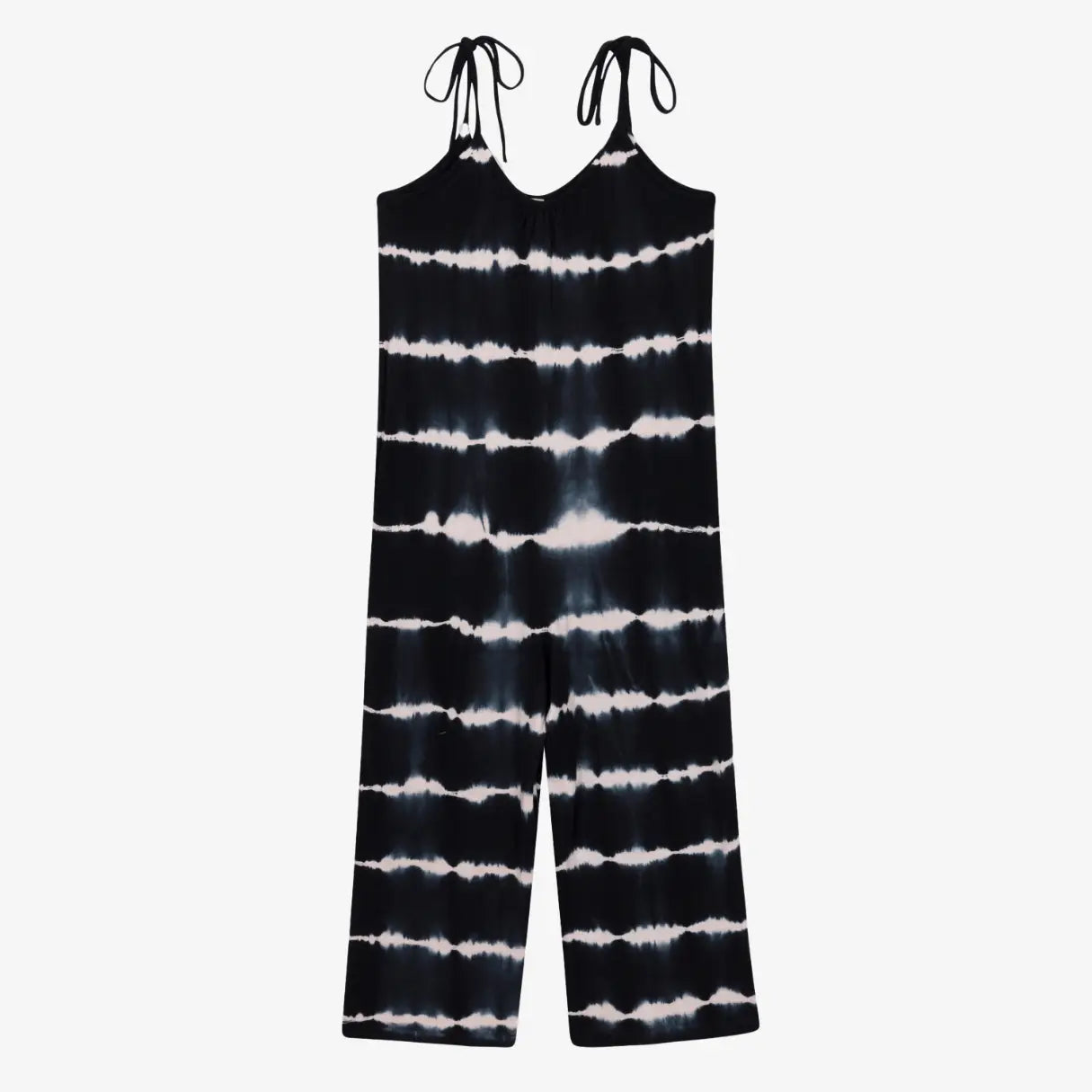 Bestaroo Bestaroo Charcoal Tie Dye Jumpsuit For Kids With Pockets And Adjustable Straps - 