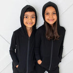 Bestaroo Bestaroo Cozy Midnight Zippered Hoodie Bamboo Cotton For Babies - 